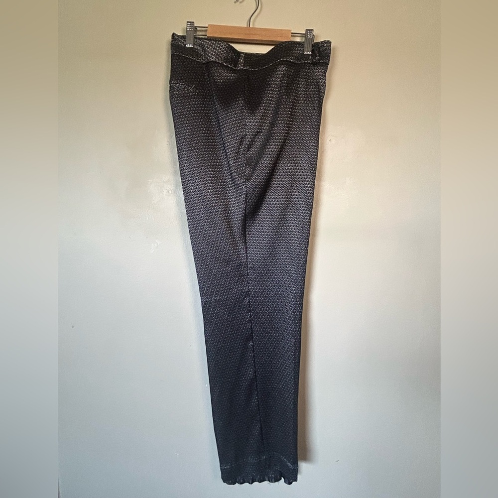 Textured silky slacks